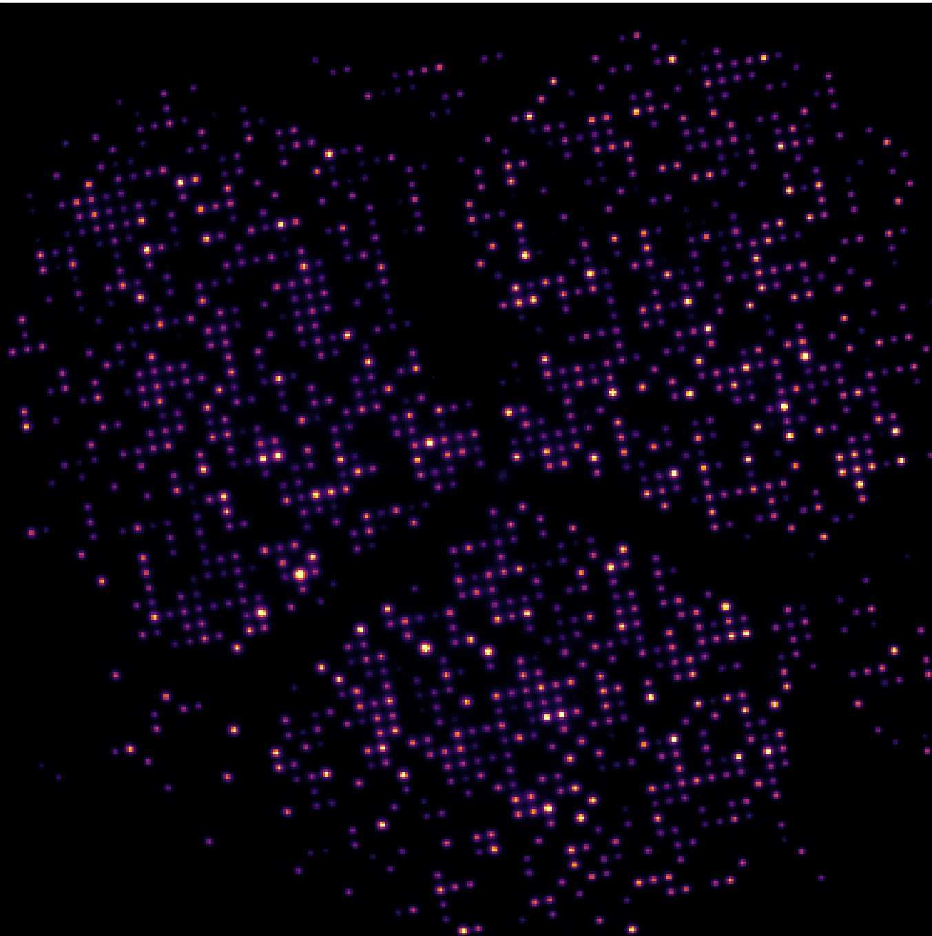 Parallel readout of individually resolved NV centers